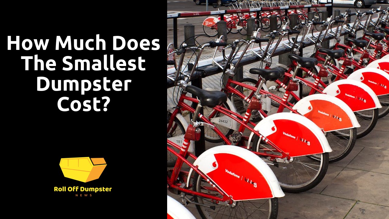 How much does the smallest dumpster cost?