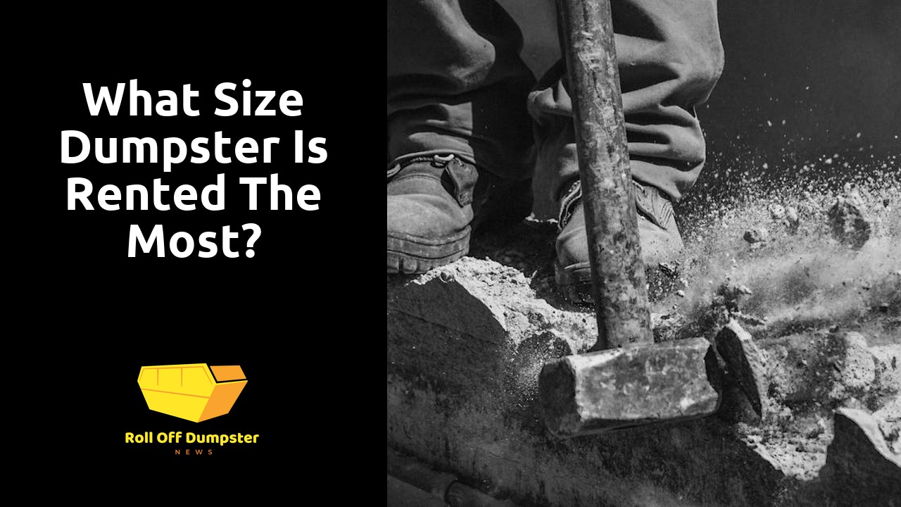 What size dumpster is rented the most?