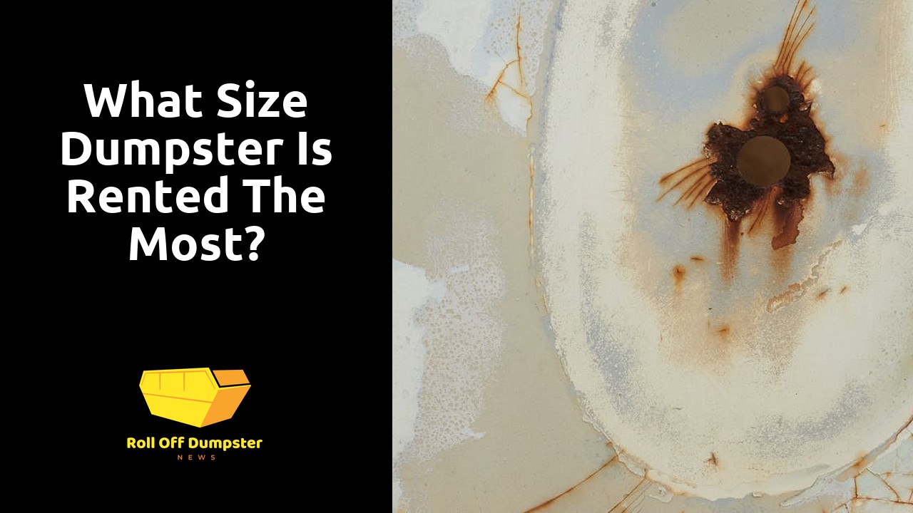 What size dumpster is rented the most?